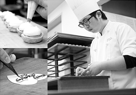 ケーキ作り写真