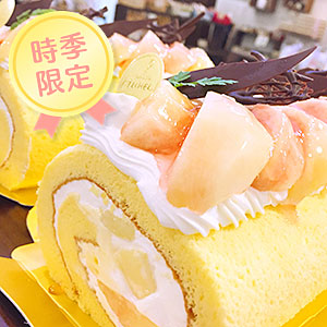 桃のロール