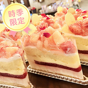 もものショートケーキ